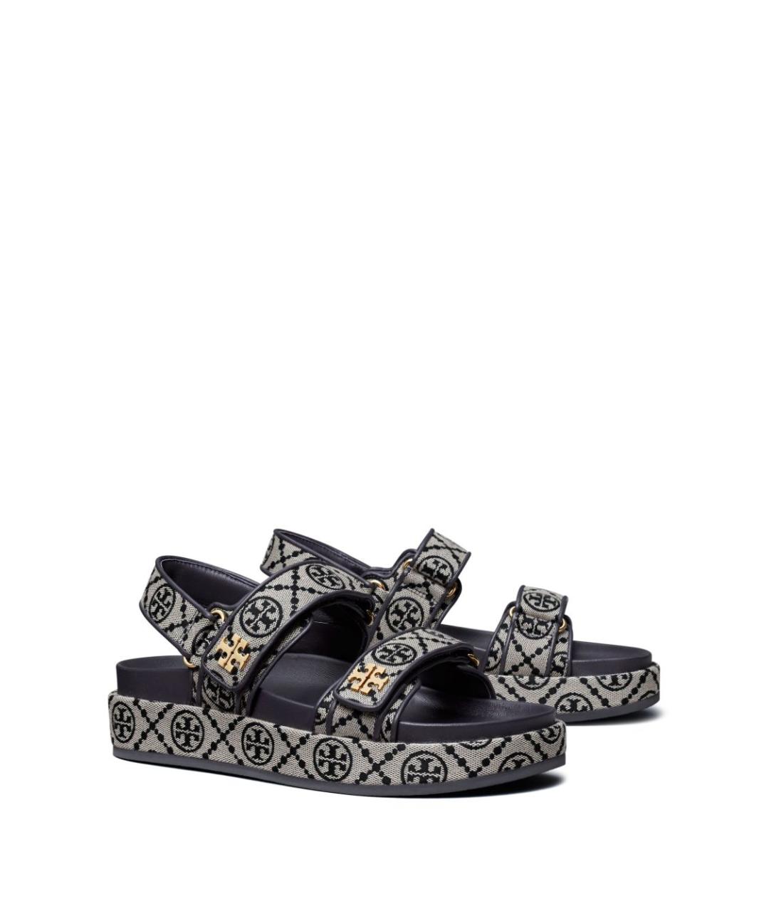 TORY BURCH Мульти текстильные сандалии, фото 3