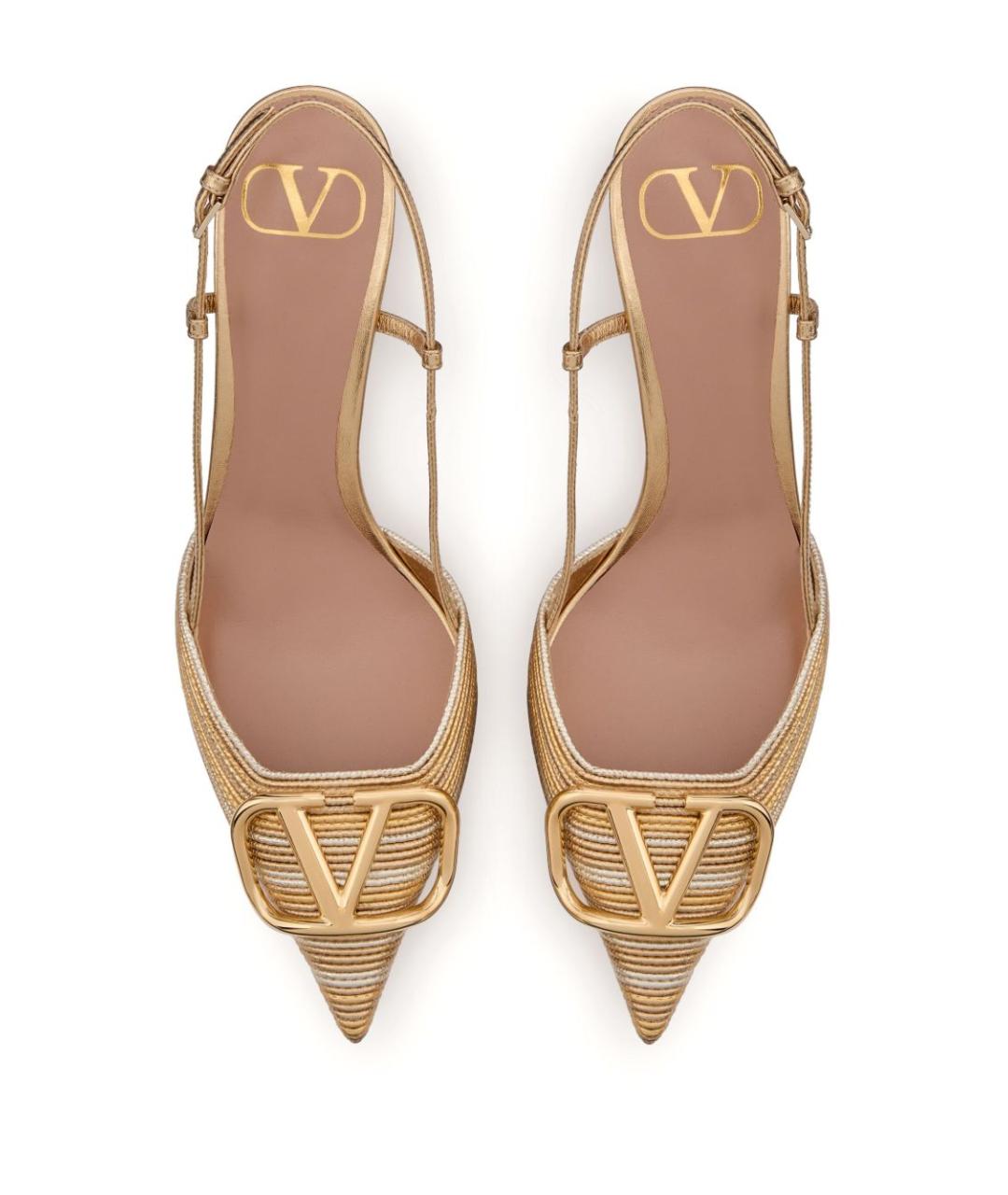 VALENTINO Золотые туфли, фото 5