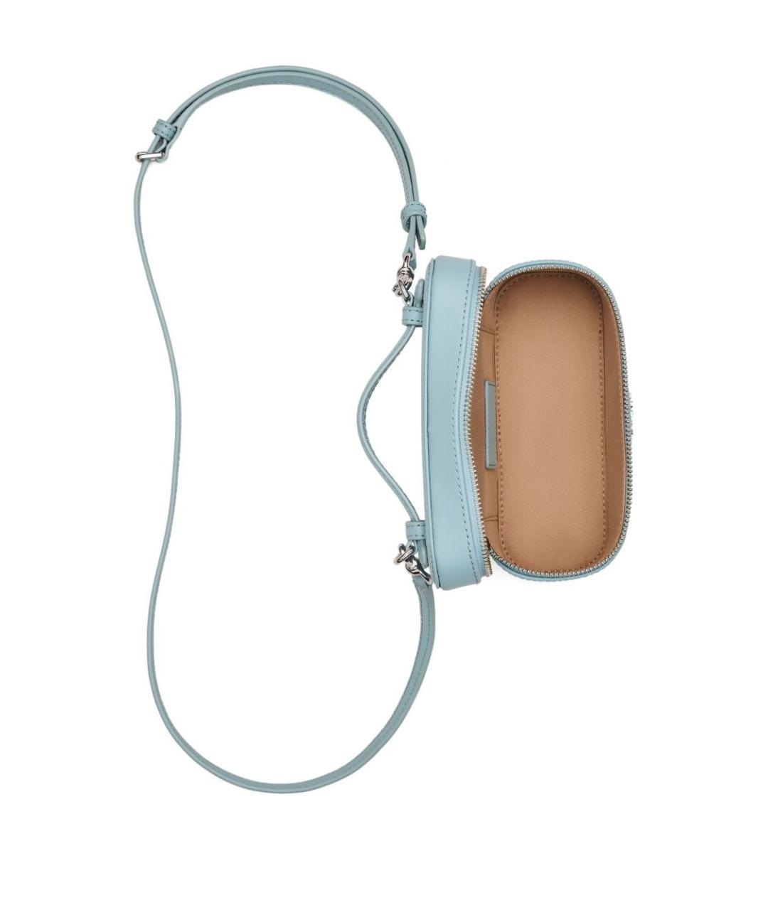 MARC JACOBS Голубая кожаная сумка через плечо, фото 4