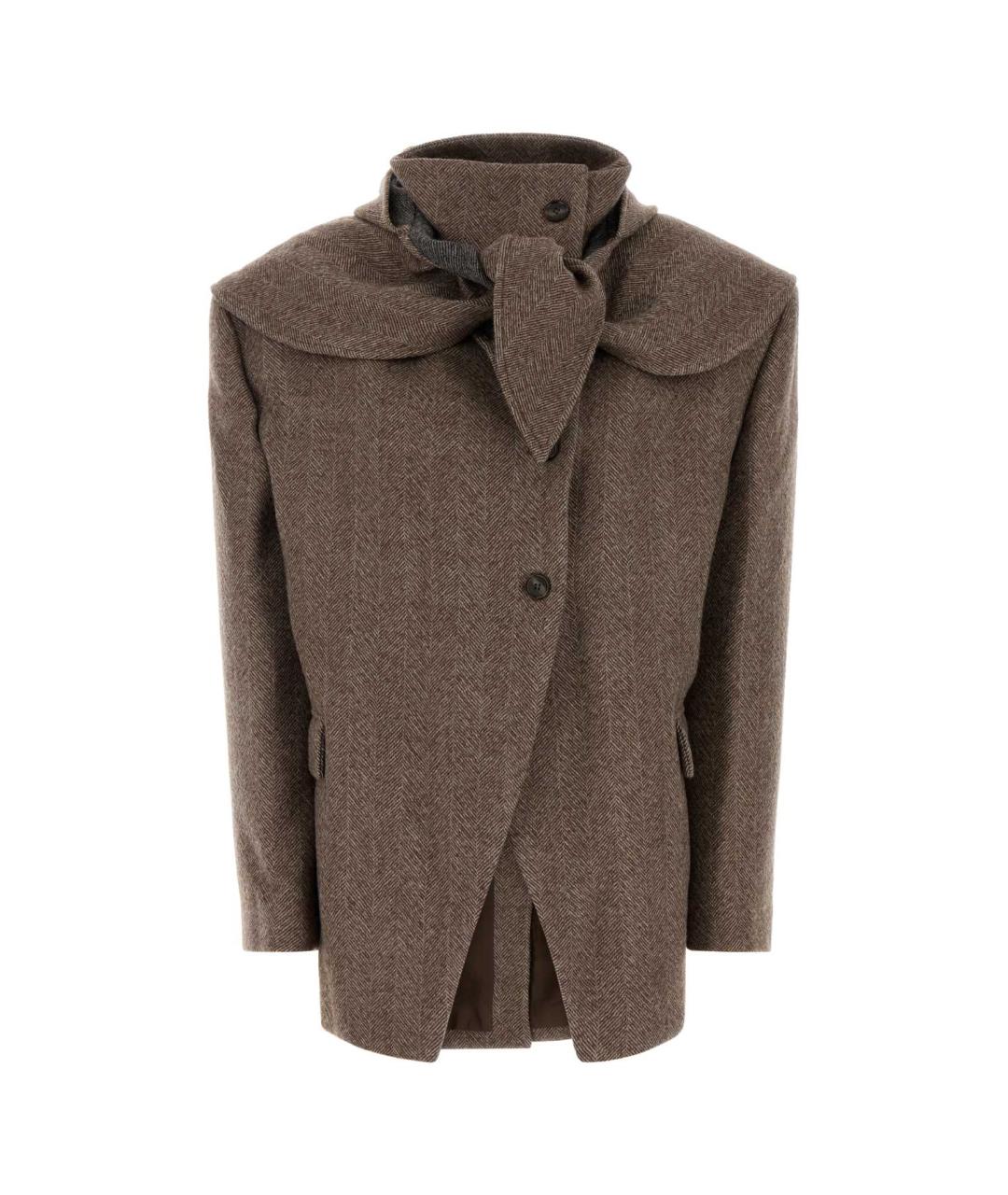 MAGDA BUTRYM Бежевое шерстяное пальто, фото 1