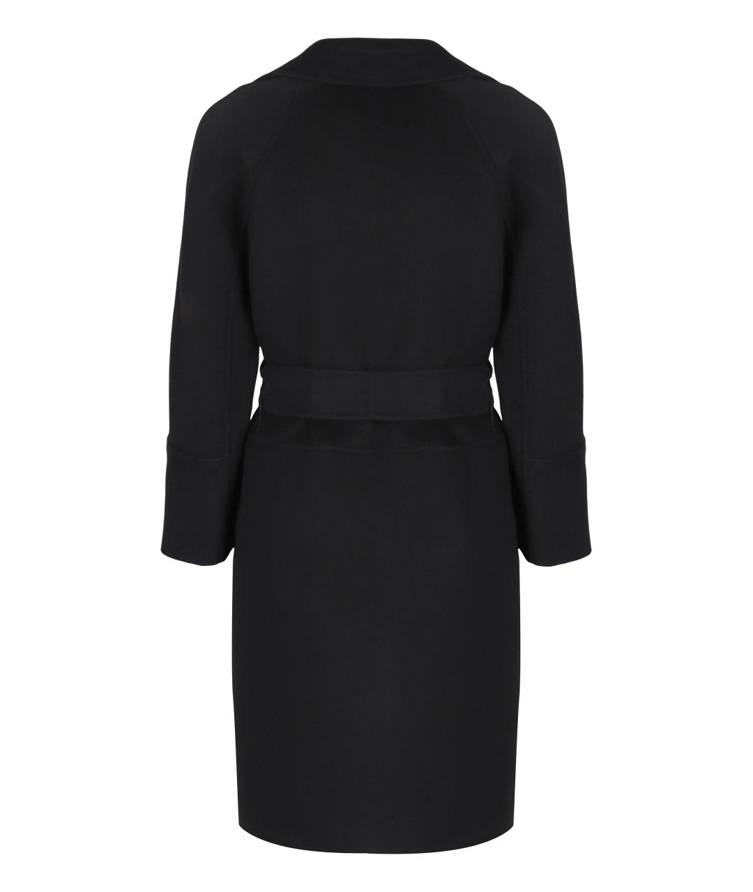 'S MAX MARA Черное шерстяное пальто, фото 2