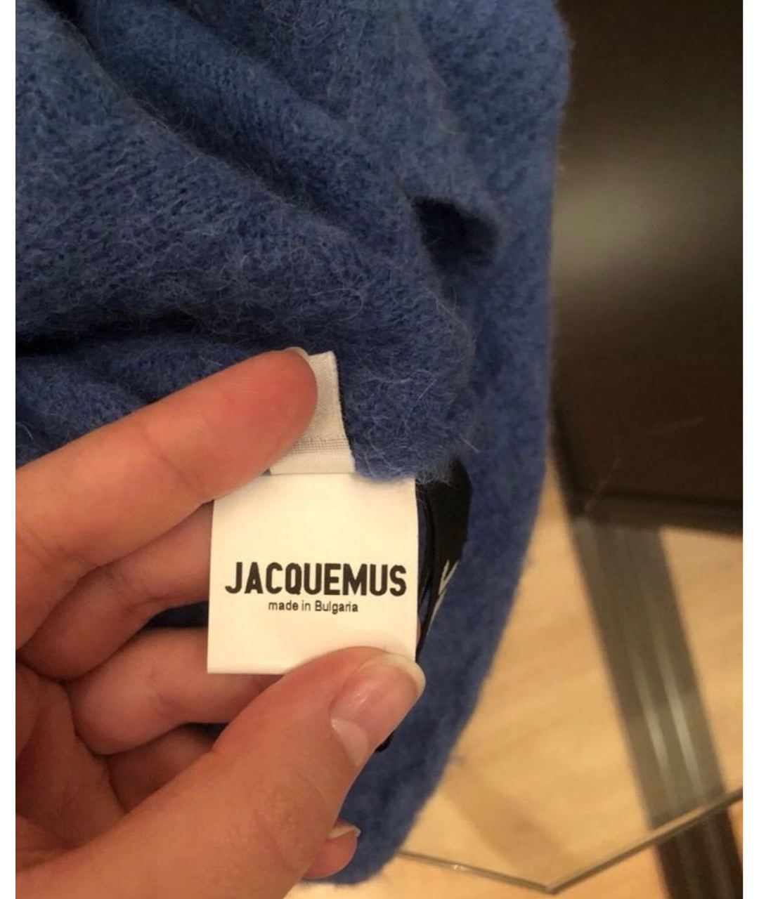 JACQUEMUS Голубой шерстяной джемпер / свитер, фото 7