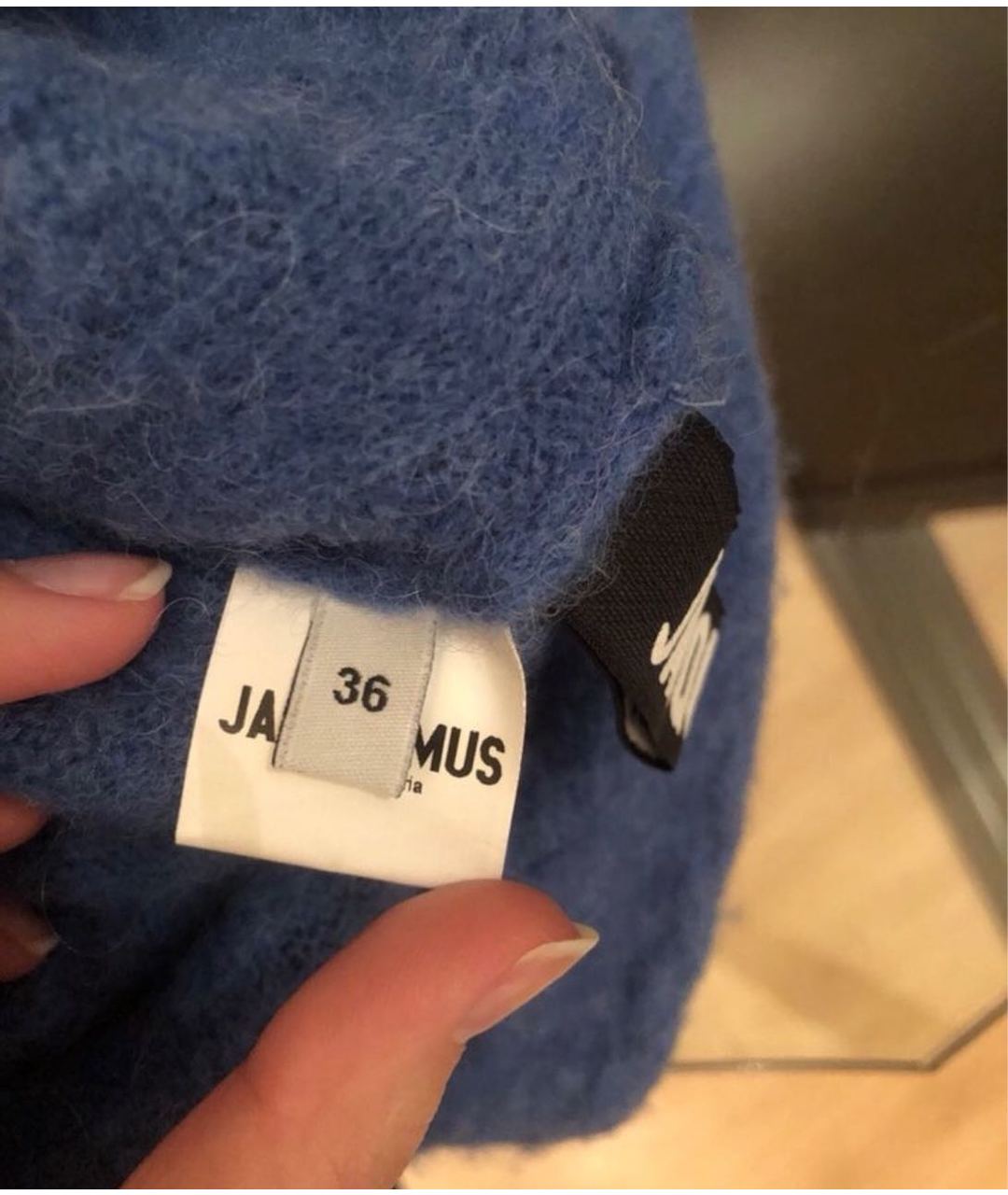 JACQUEMUS Голубой шерстяной джемпер / свитер, фото 4