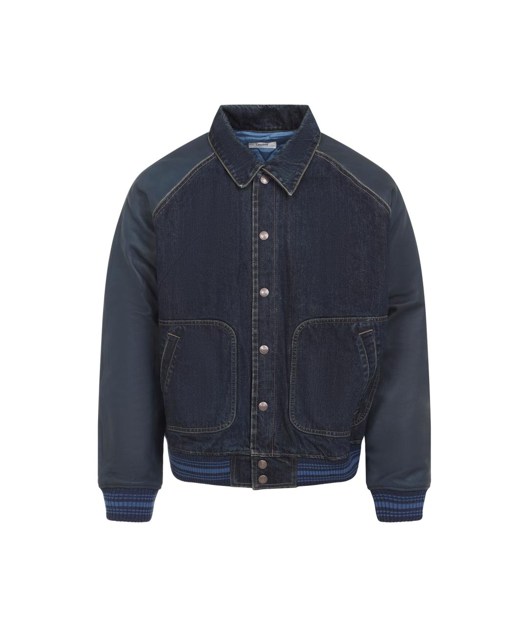 CELINE Синяя хлопковая куртка, фото 1