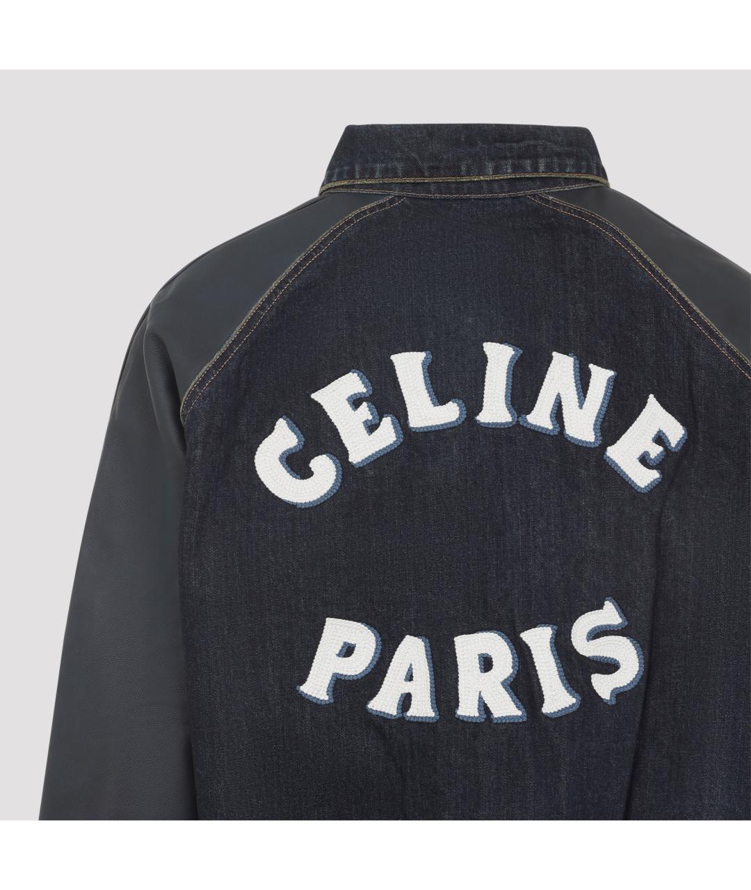 CELINE Синяя хлопковая куртка, фото 5