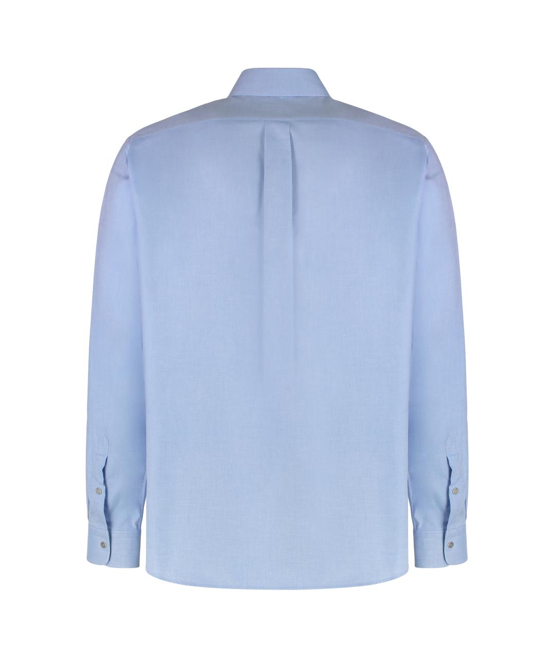 FENDI Голубая хлопковая кэжуал рубашка, фото 2