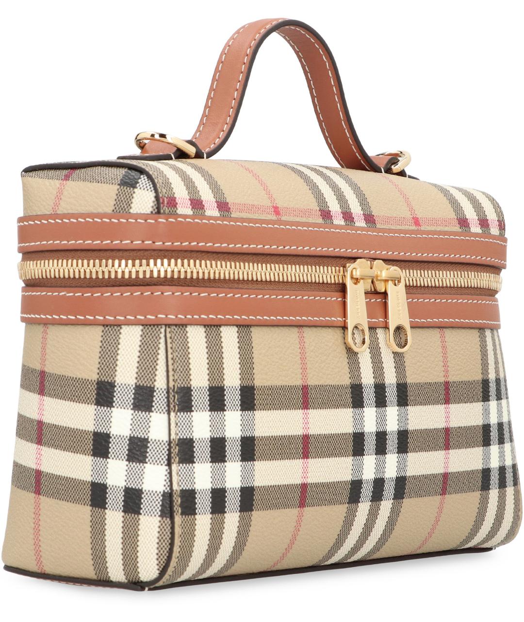 BURBERRY Бежевая сумка с короткими ручками, фото 3