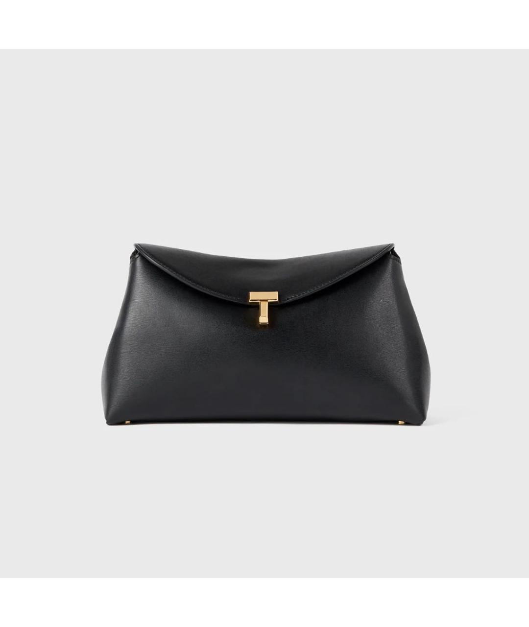 TOTEME Черная кожаная сумка через плечо, фото 5