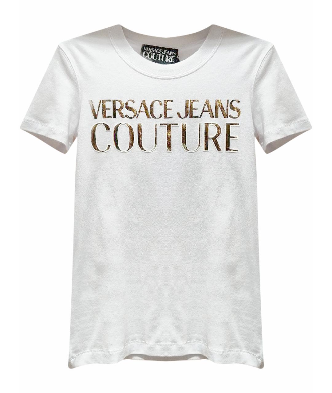 VERSACE JEANS COUTURE Белая хлопковая футболка, фото 1