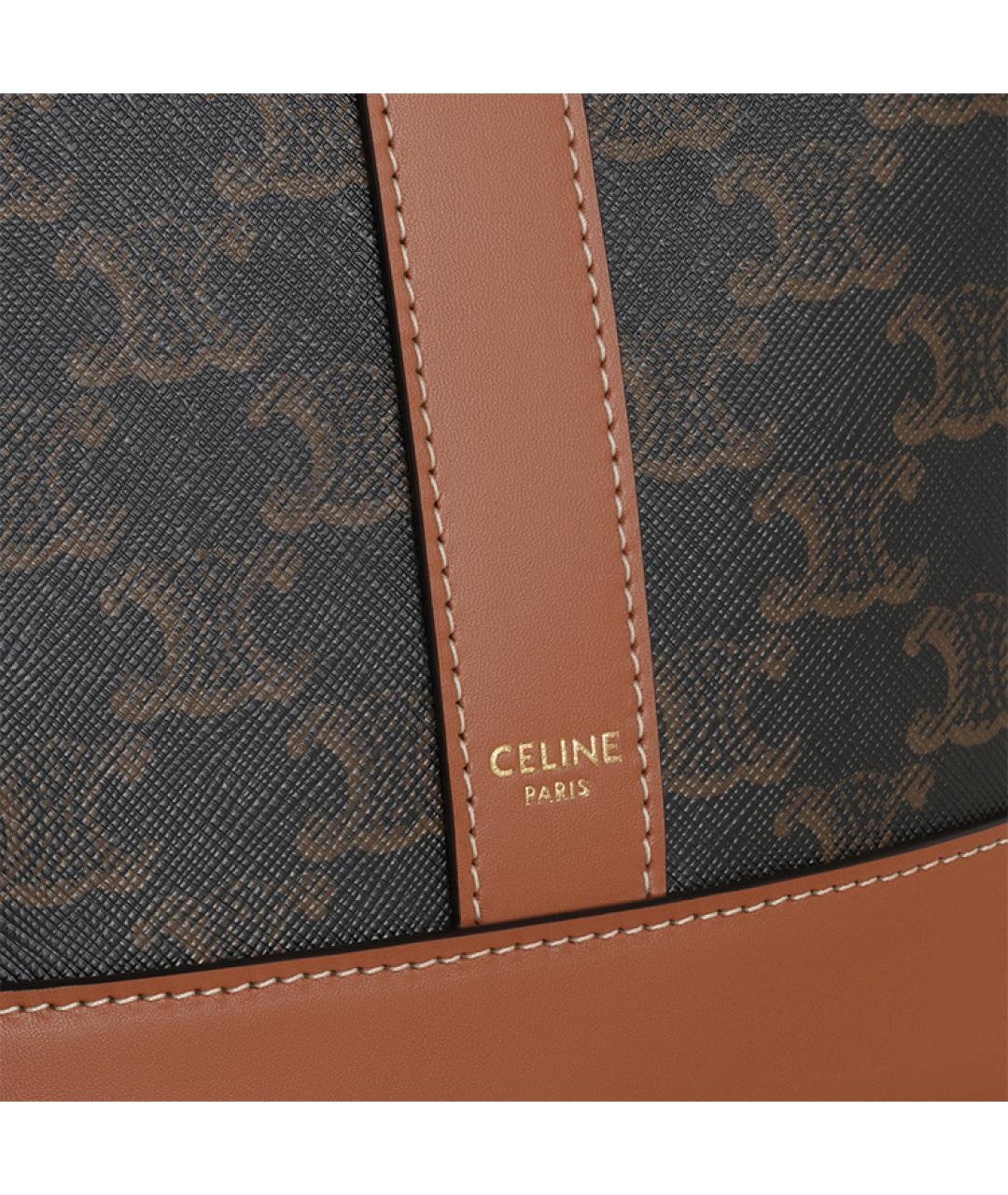 CELINE Коричневая сумка через плечо, фото 4