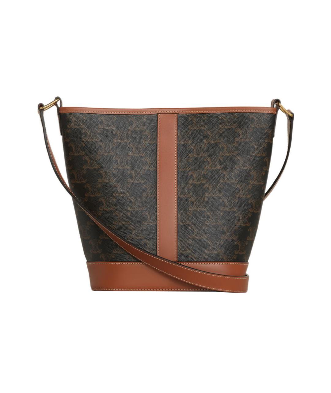 CELINE Коричневая сумка через плечо, фото 3