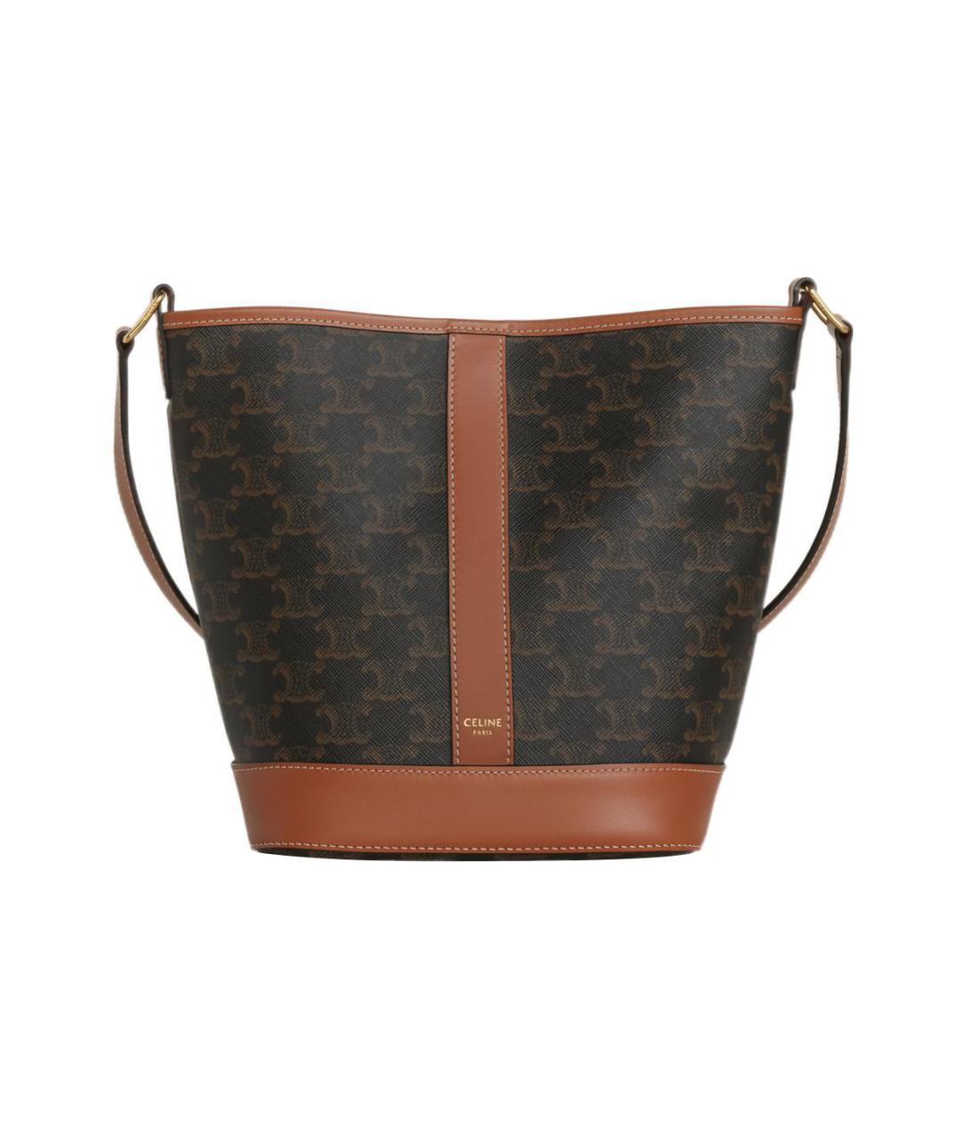 CELINE Коричневая сумка через плечо, фото 1