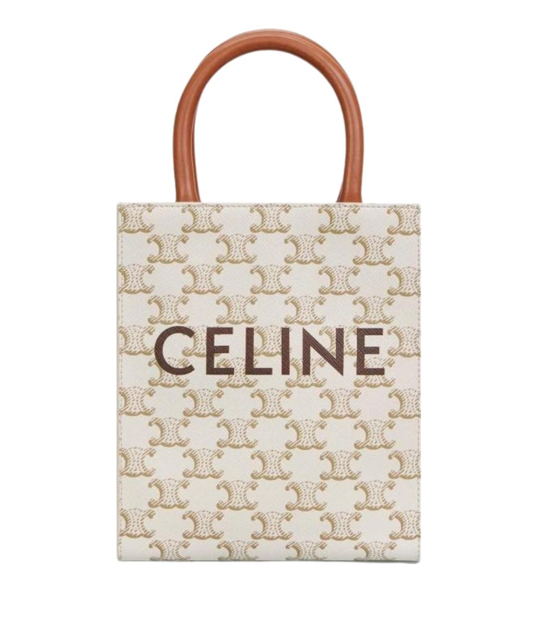 CELINE Бежевая сумка через плечо, фото 1