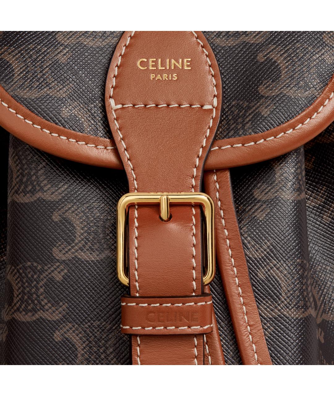 CELINE Коричневый рюкзак, фото 4