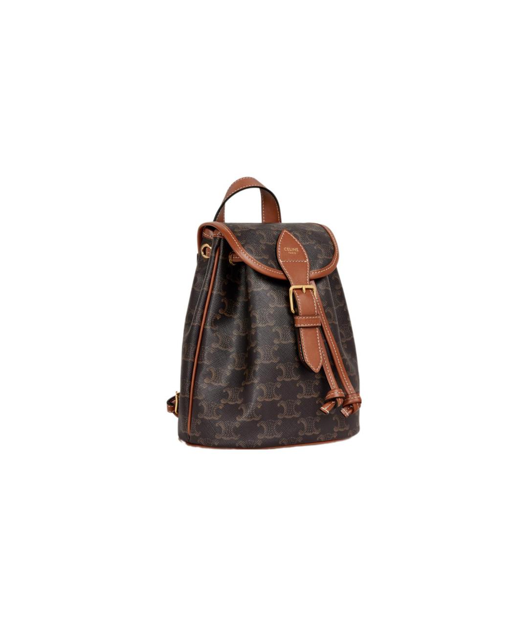 CELINE Коричневый рюкзак, фото 3