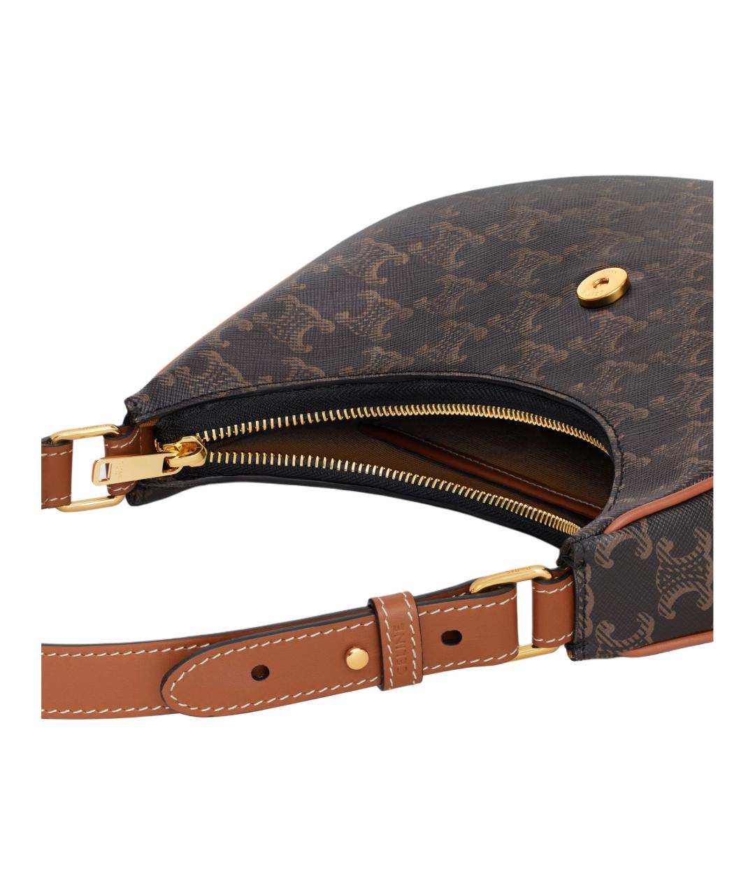 CELINE Коричневая сумка через плечо, фото 4