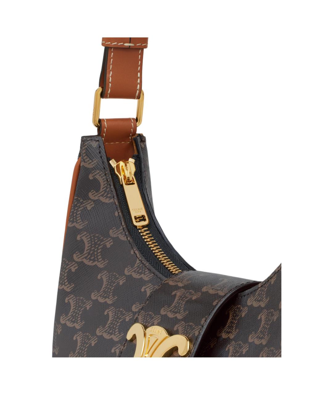 CELINE Коричневая сумка через плечо, фото 5