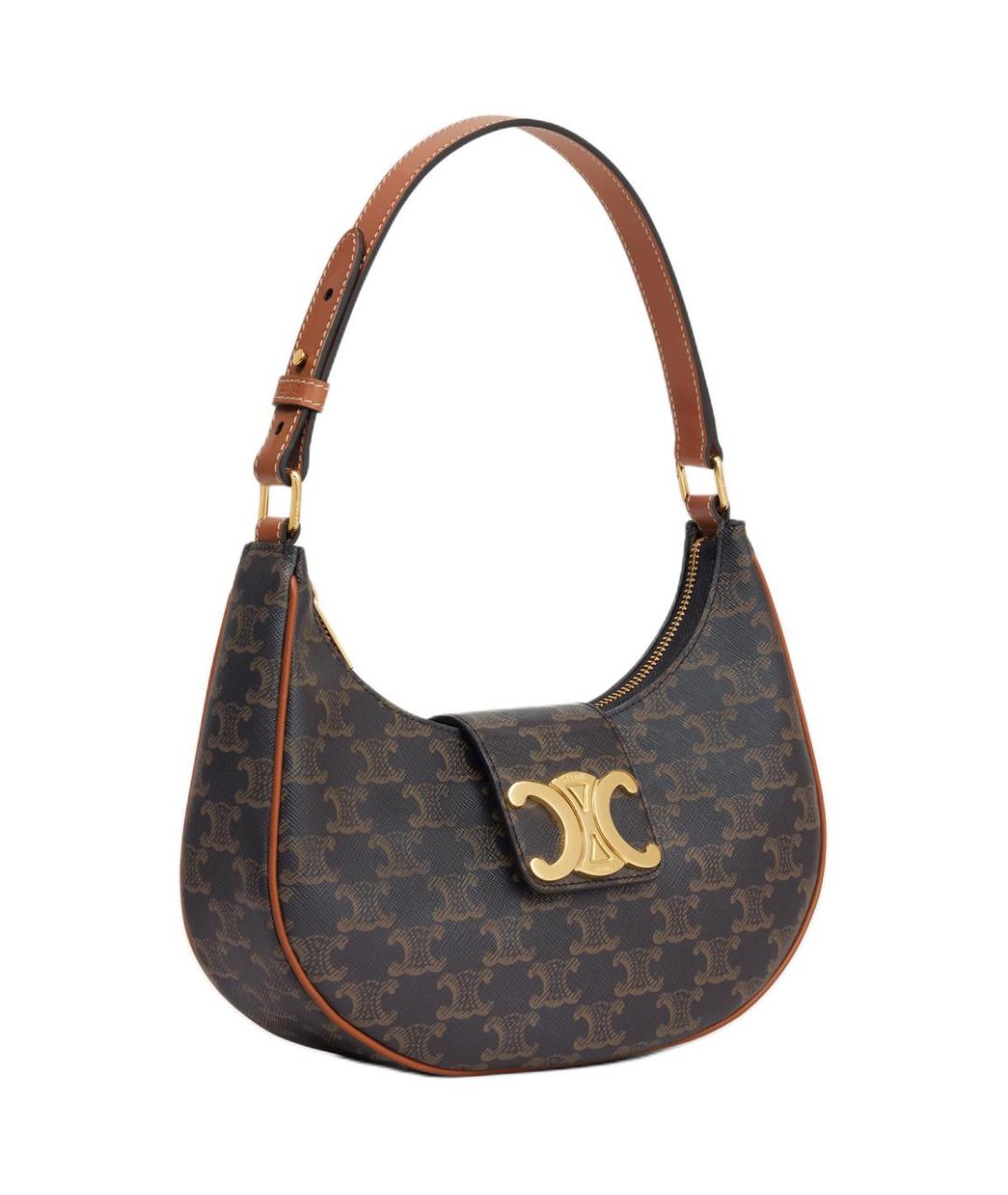 CELINE Коричневая сумка через плечо, фото 2