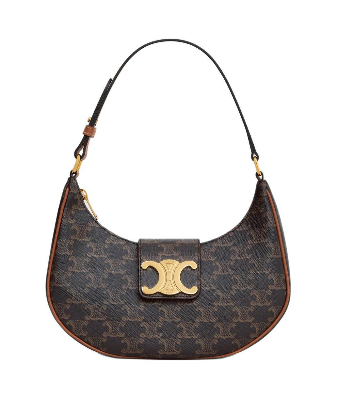 CELINE Коричневая сумка через плечо, фото 1