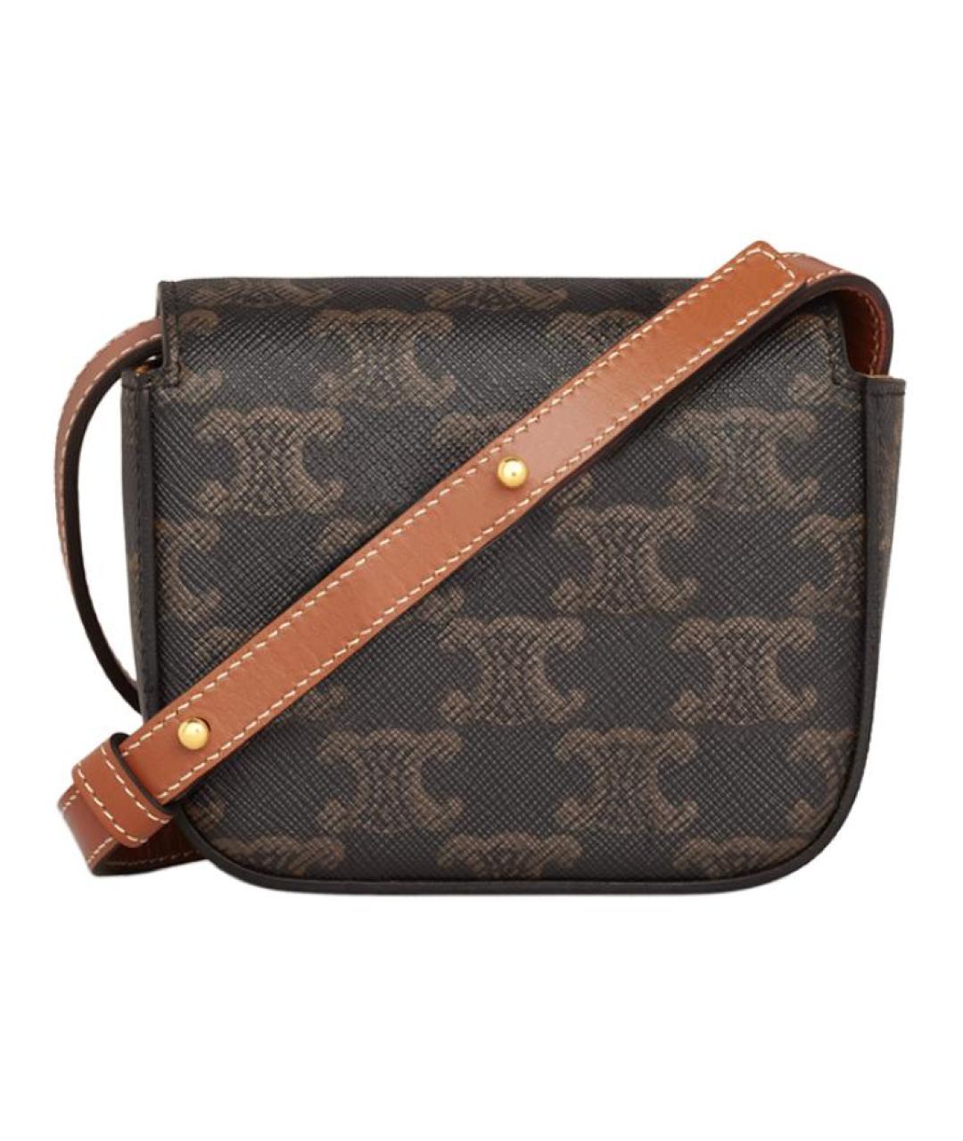 CELINE Коричневая сумка через плечо, фото 3