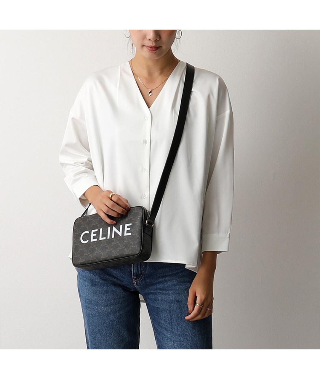 CELINE Коричневая сумка через плечо, фото 7