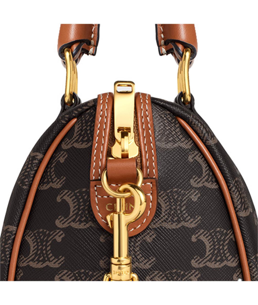 CELINE Коричневая сумка через плечо, фото 5