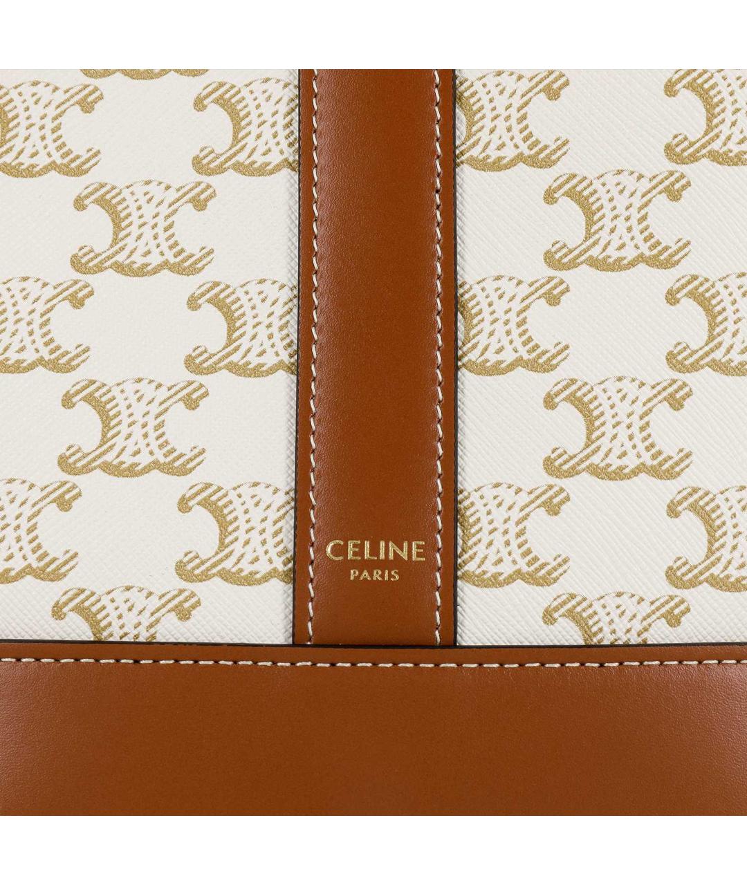 CELINE Бежевая сумка через плечо, фото 6