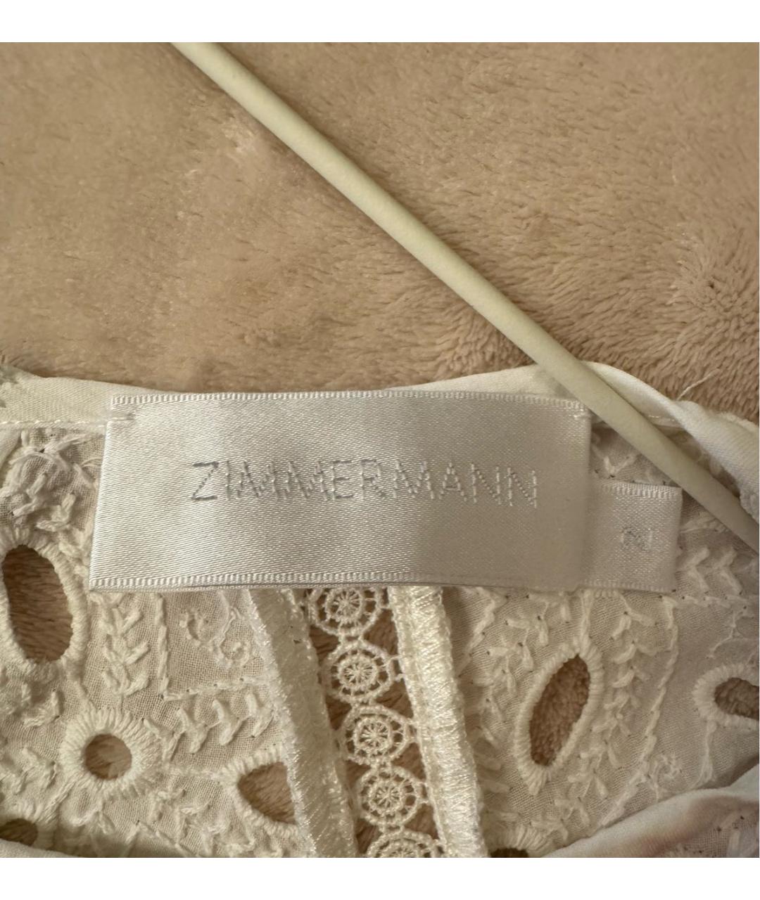 ZIMMERMANN Белое хлопковое платье, фото 5