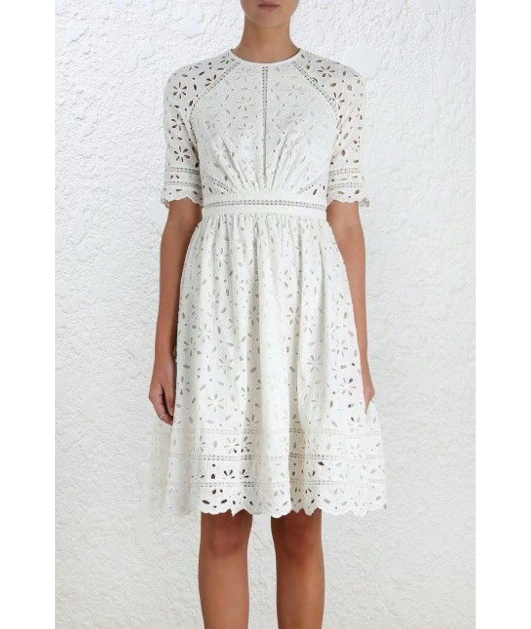 ZIMMERMANN Белое хлопковое платье, фото 2