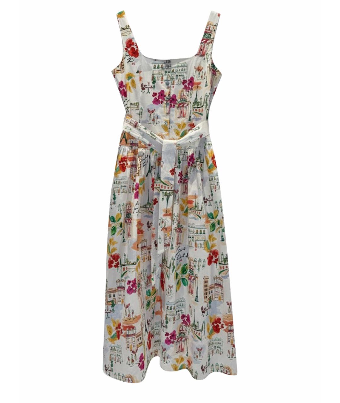 KARL LAGERFELD Белый хлопко-эластановый сарафан, фото 1