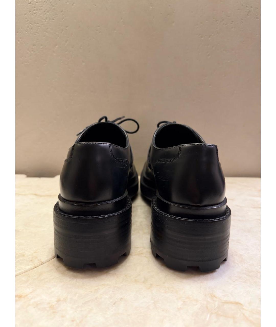 HERMES Черные кожаные лоферы, фото 4