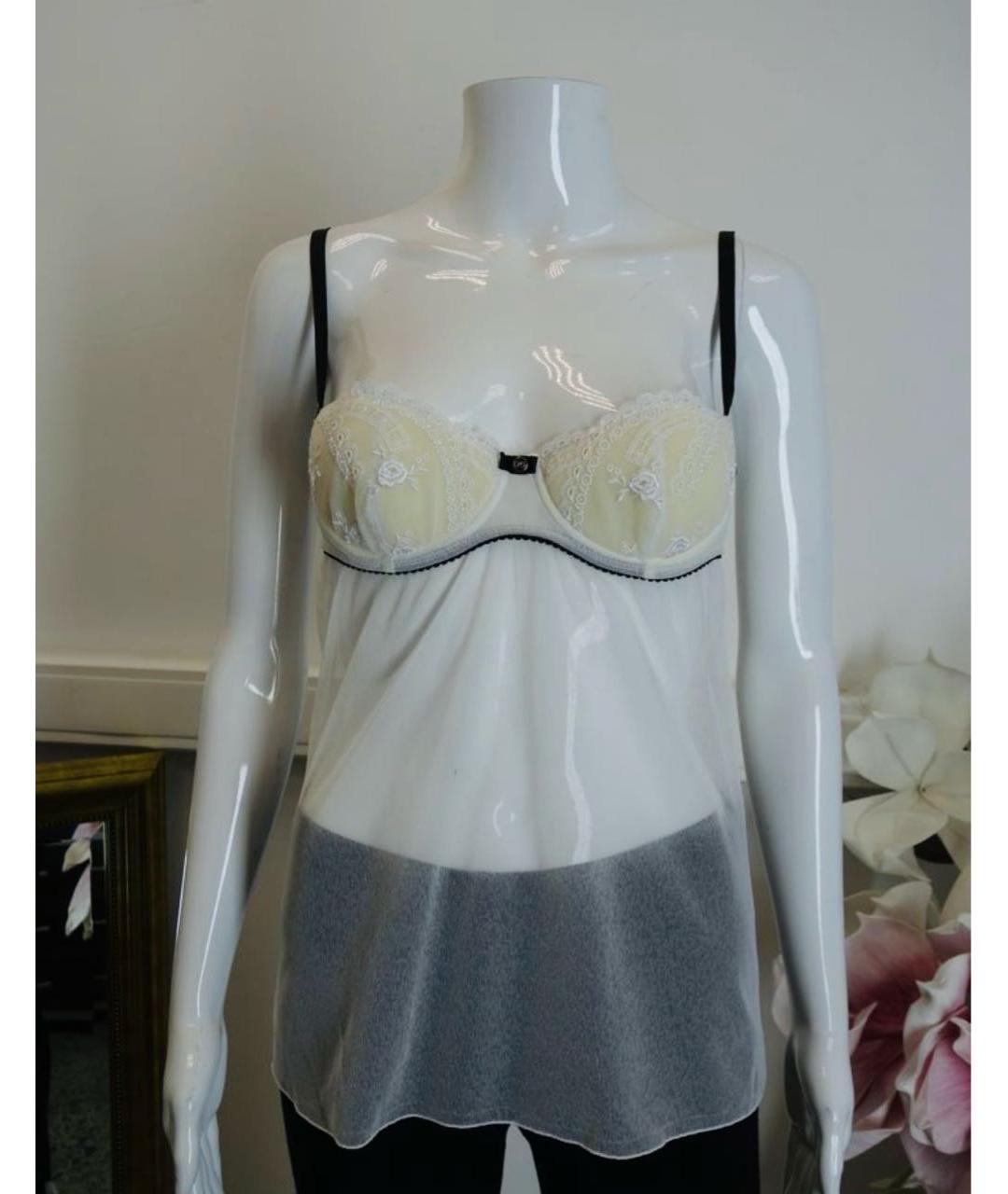 DOLCE&GABBANA Белая полиэстеровая майка, фото 5