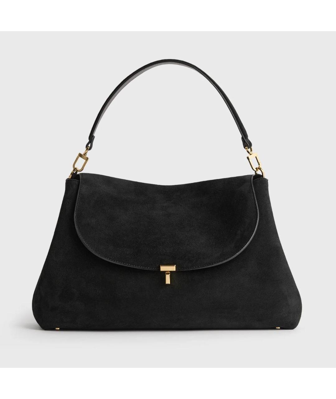 TOTEME Черная кожаная сумка с короткими ручками, фото 4