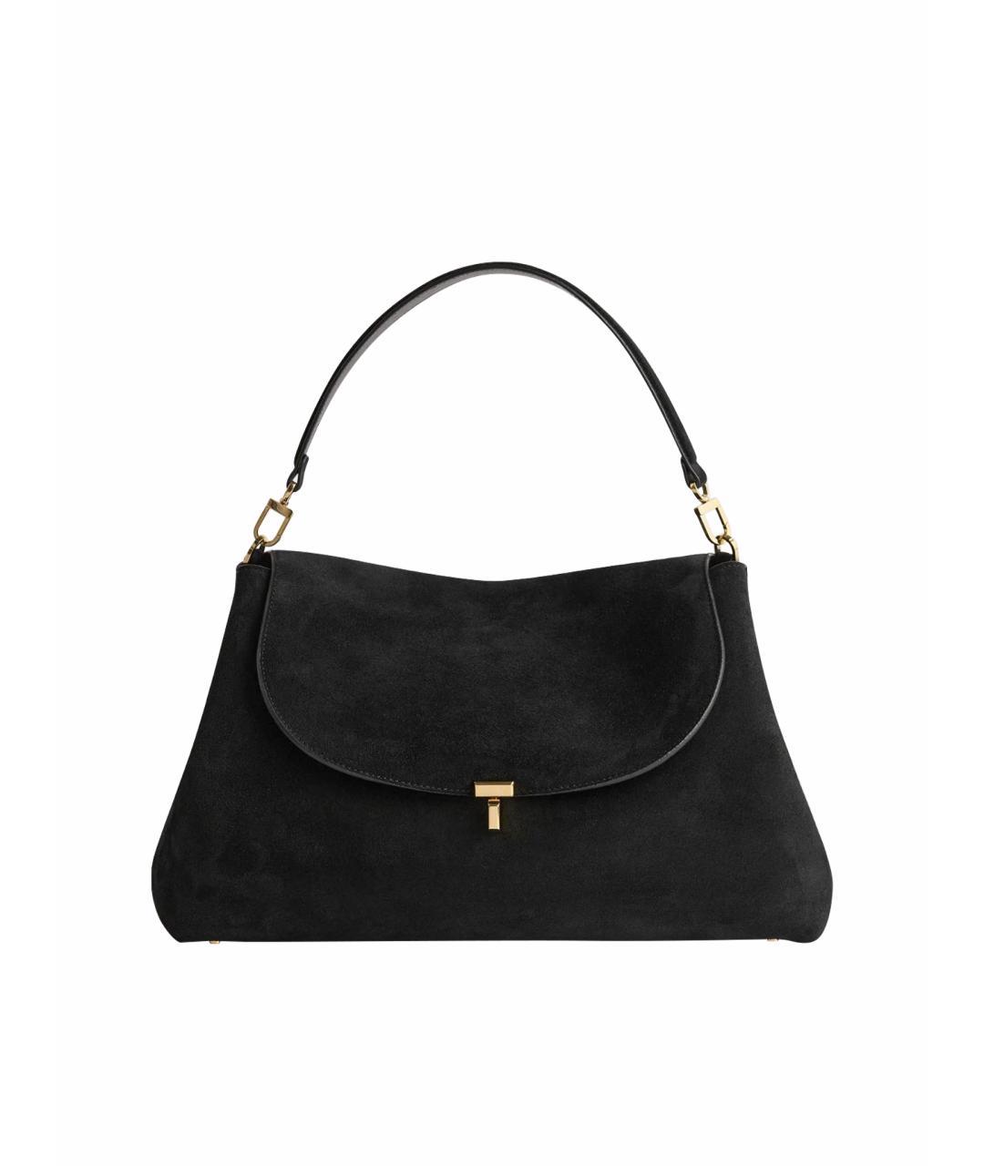 TOTEME Черная кожаная сумка с короткими ручками, фото 1