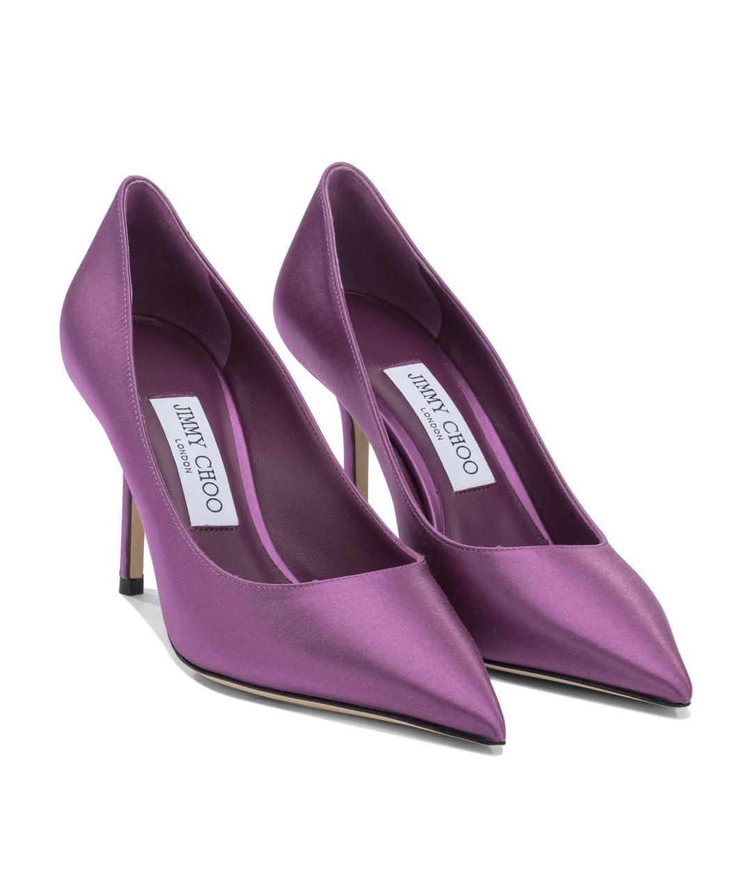 JIMMY CHOO Фиолетовые текстильные туфли, фото 2