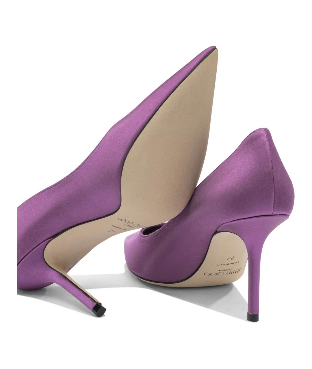 JIMMY CHOO Фиолетовые текстильные туфли, фото 5