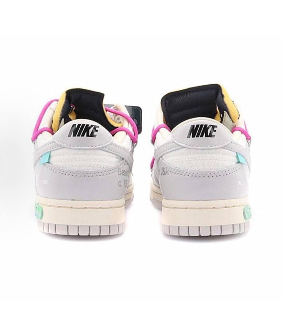 NIKE X OFF-WHITE Мульти кожаные кроссовки, фото 4