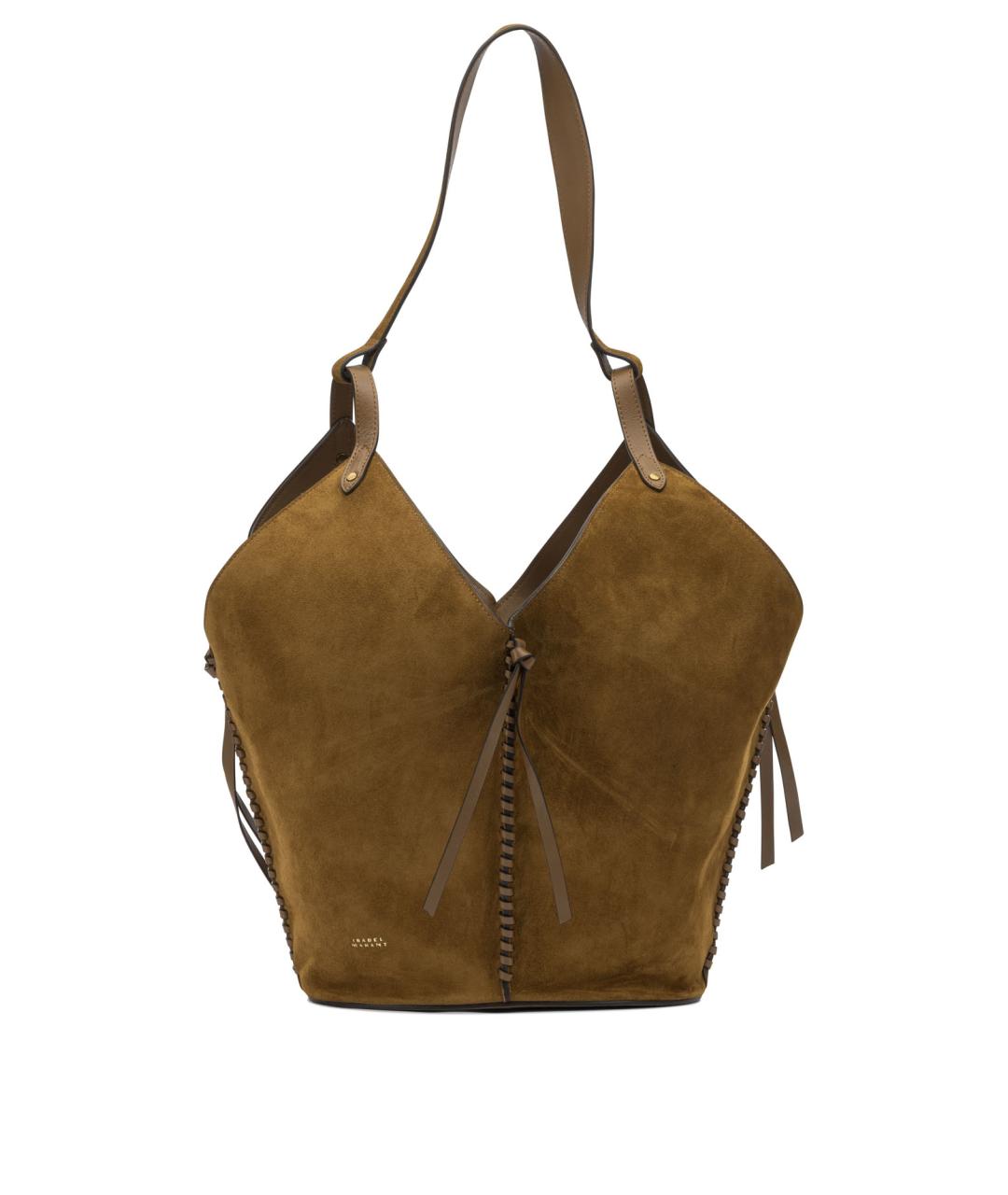 ISABEL MARANT Коричневая замшевая сумка тоут, фото 1