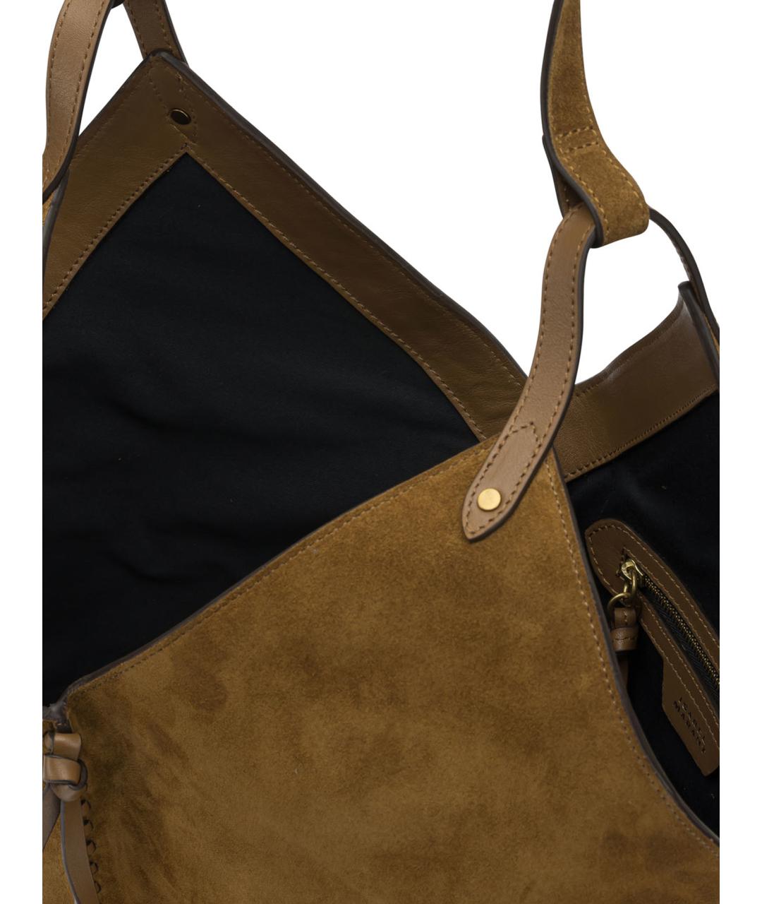 ISABEL MARANT Коричневая замшевая сумка тоут, фото 5