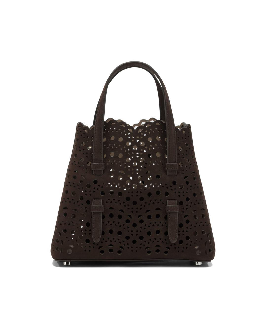 ALAIA Коричневая кожаная сумка тоут, фото 1