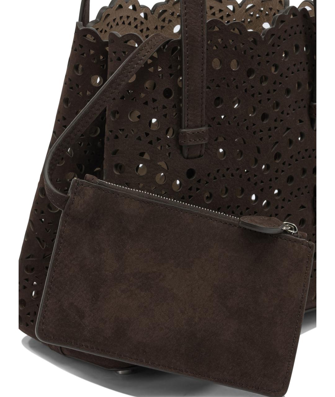ALAIA Коричневая кожаная сумка тоут, фото 4