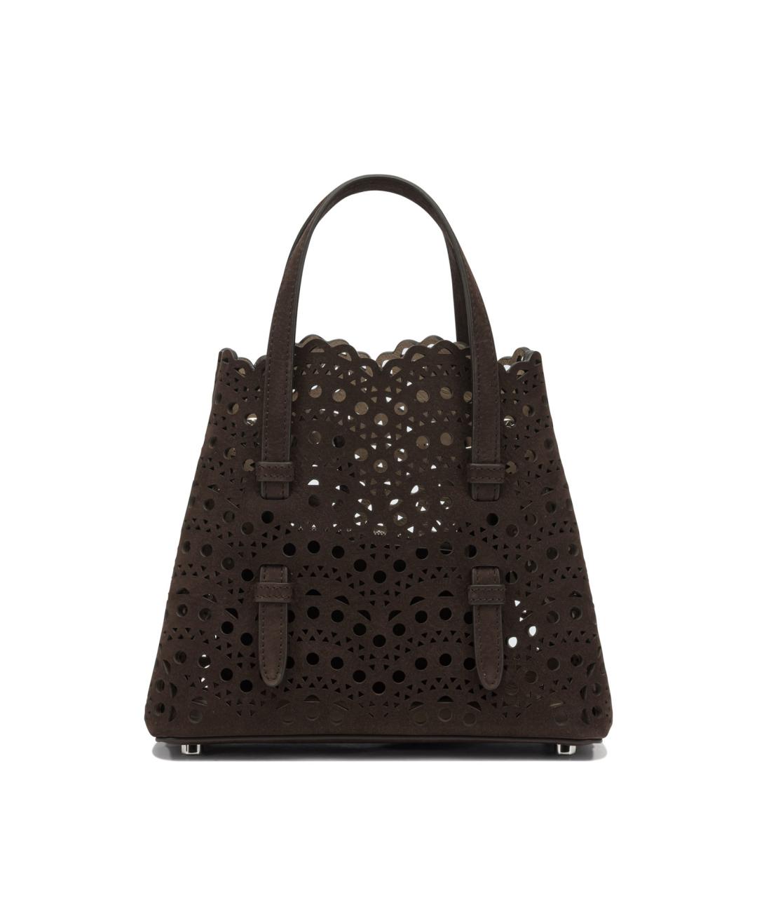 ALAIA Коричневая кожаная сумка тоут, фото 3