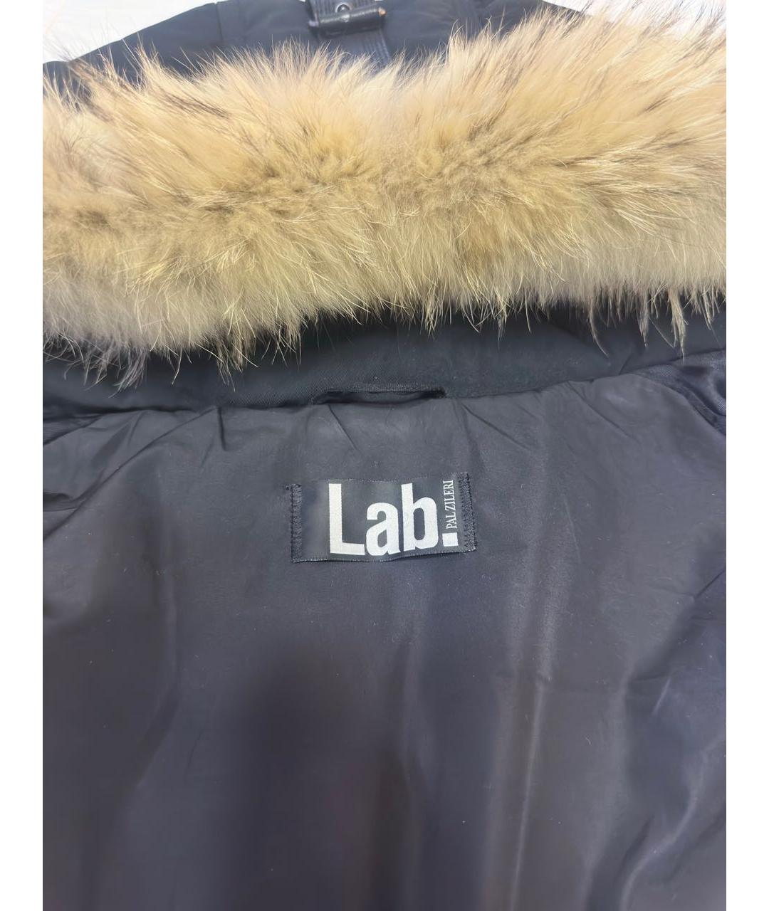 PAL ZILERI Темно-синяя полиэстеровая куртка, фото 5