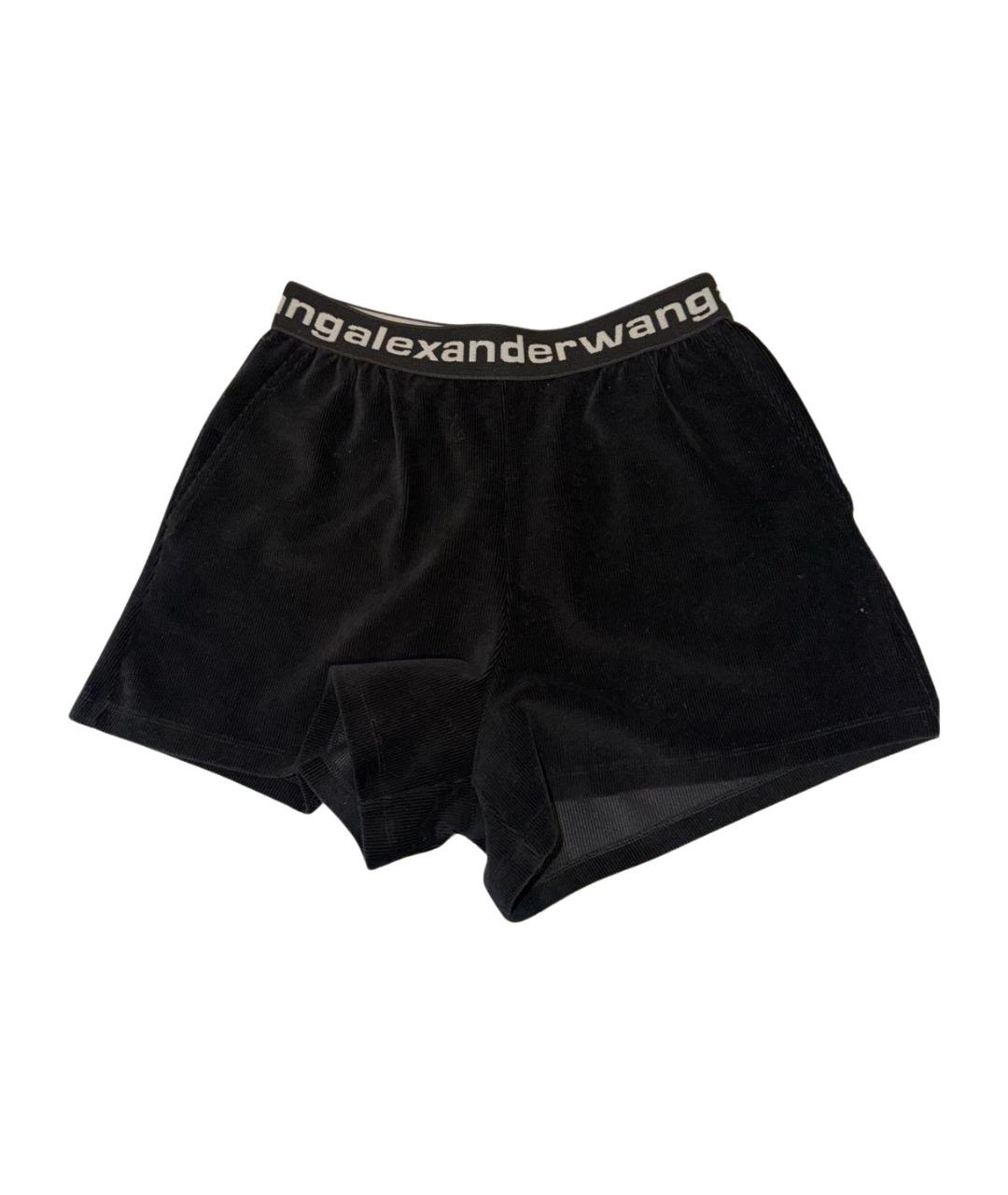 ALEXANDER WANG Черные велюровые шорты, фото 1