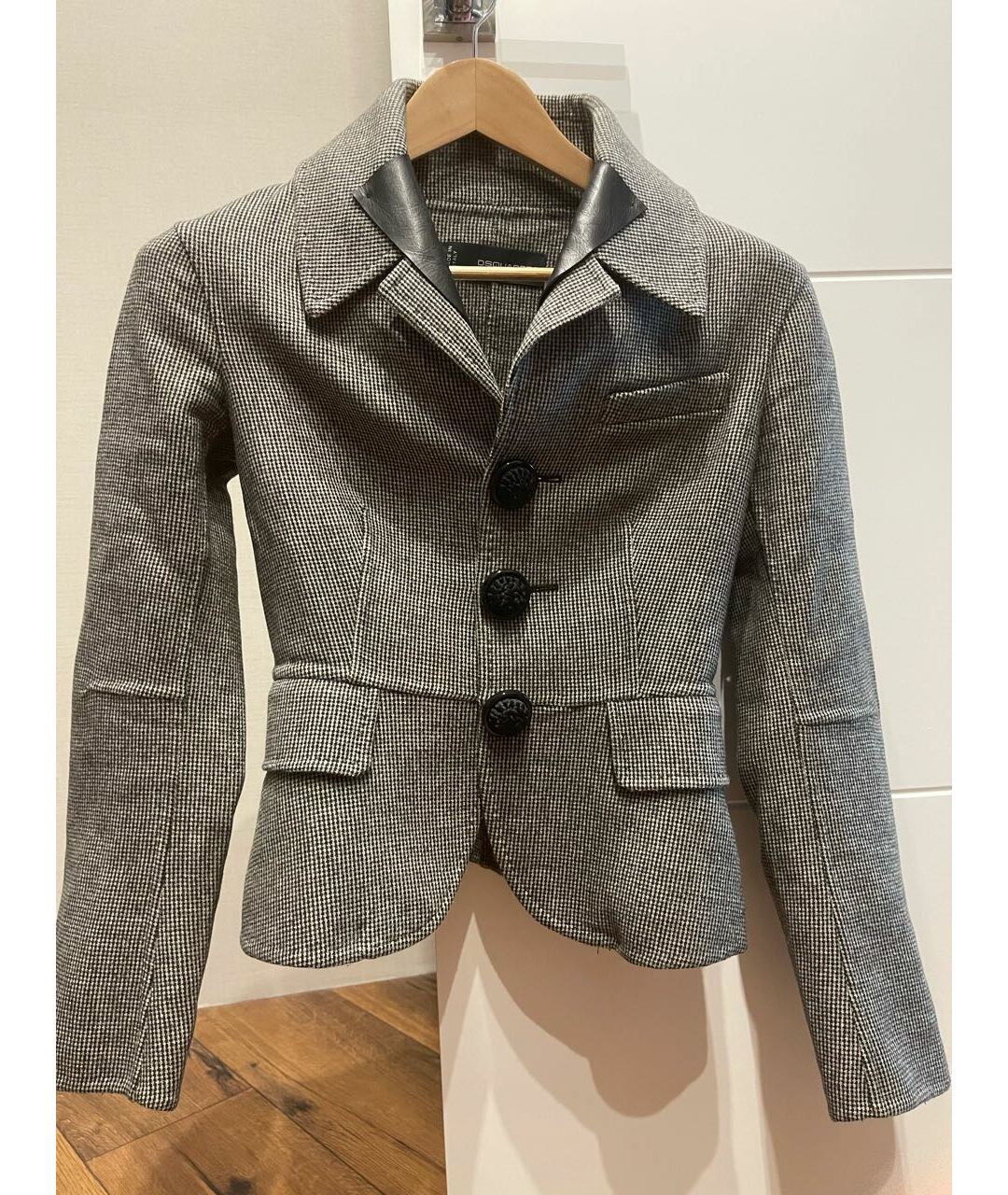 DSQUARED2 Коричневый шерстяной жакет/пиджак, фото 7