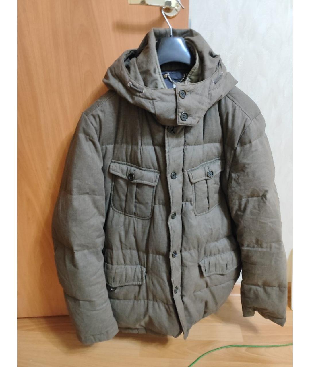 CP COMPANY Коричневый хлопковый пуховик, фото 8