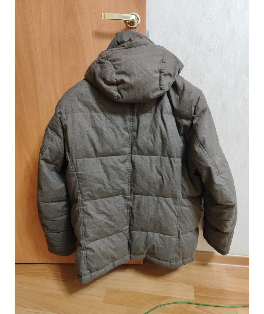 CP COMPANY Коричневый хлопковый пуховик, фото 2