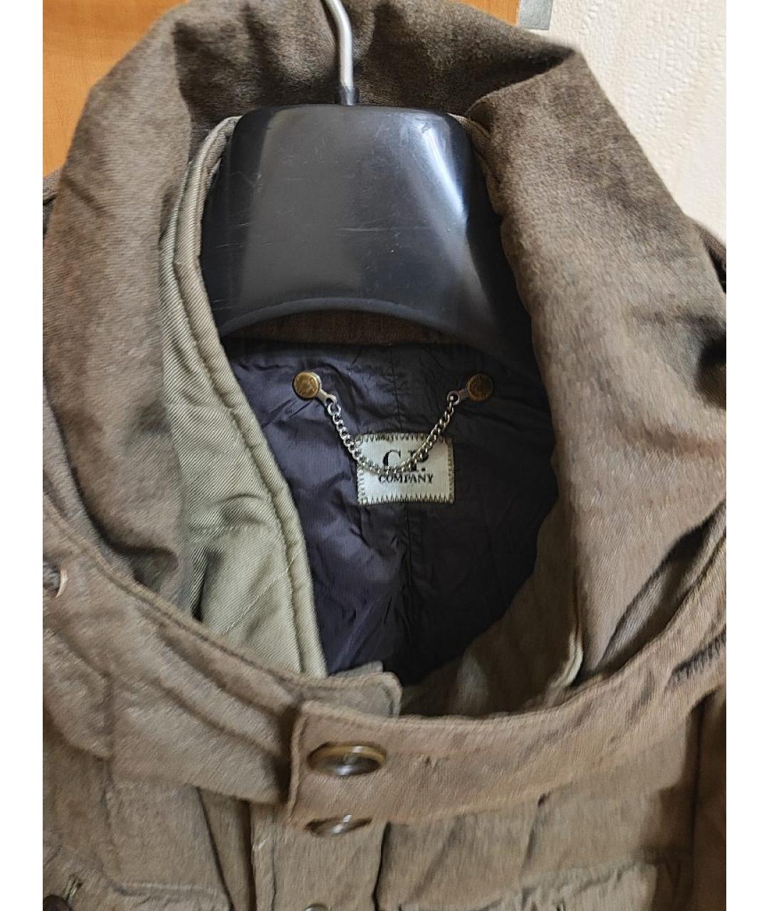 CP COMPANY Коричневый хлопковый пуховик, фото 3