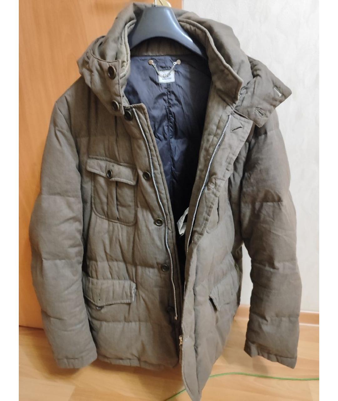 CP COMPANY Коричневый хлопковый пуховик, фото 5