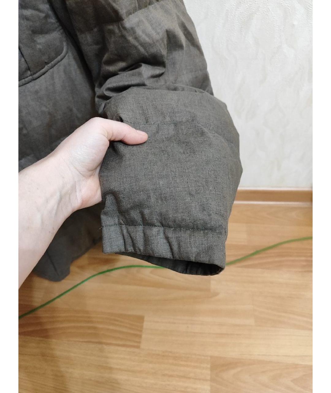 CP COMPANY Коричневый хлопковый пуховик, фото 4